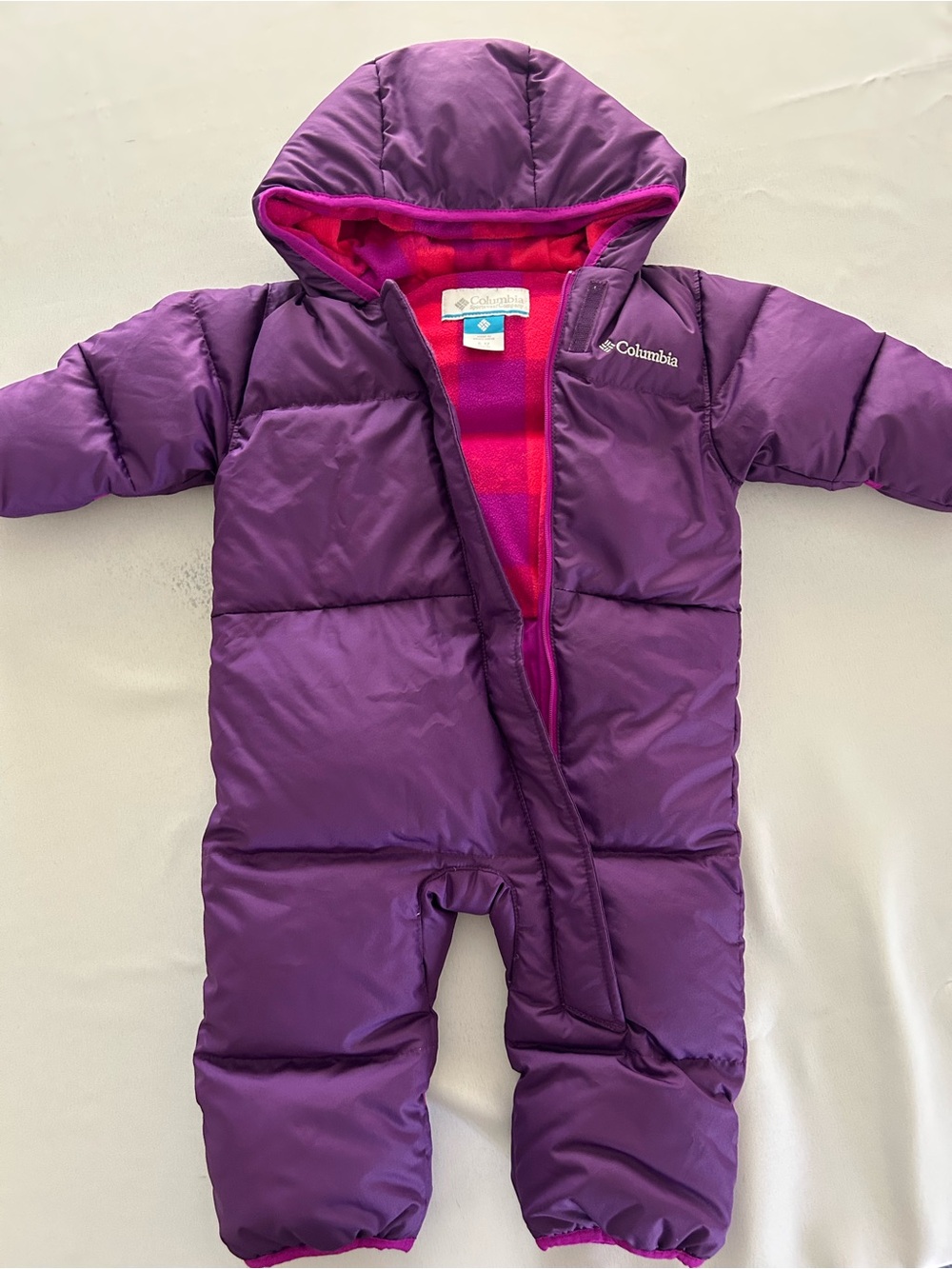 6-12 NWOT Columbia snuggly Bunting Hooded Insulated One-Piece Snowsuit